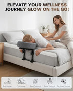 Massage Headrest for Bed, Massage Face Cradle at Home, Adjustable 18" Height Massage Head Holder for Sleeping Mattress, Comfortable Face Down Pillow After Eye Surgery