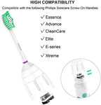 Replacement Heads for Philips Sonicare E-Series - Ofashu Brush Head Compatible with Essence Xtreme Elite Advance 7022 5610 White, 6 Packs Screw-on Electric Toothbrush
