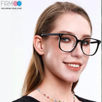 Firmoo Blue Light Blocking Glasses Reading Glasses Unisex Square Frame for Woman Man Adjustable Nose Pads