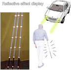 Blind Cane -Titanium Alloy Telescopic Reflective Cane for Mobility Aids Assist Tool,Night Warning Reflective + Screw-in Roller Head