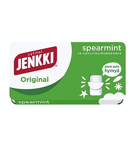 Cloetta Jenkki Xylitol Original Spearmint Chewing gum 8 Box of 18g