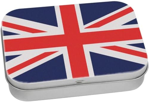Azeeda 110mm 'United Kingdom Union Jack' Metal Hinged Tin/Storage Box (TT00216604)