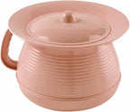 Chamber Pot Bedpan Urinal Bottle Urine Pots Potty Pee Bucket Bedside Urinal with Lids to Prevent Odors, Suitable for Kids, Women and Men (Pink)