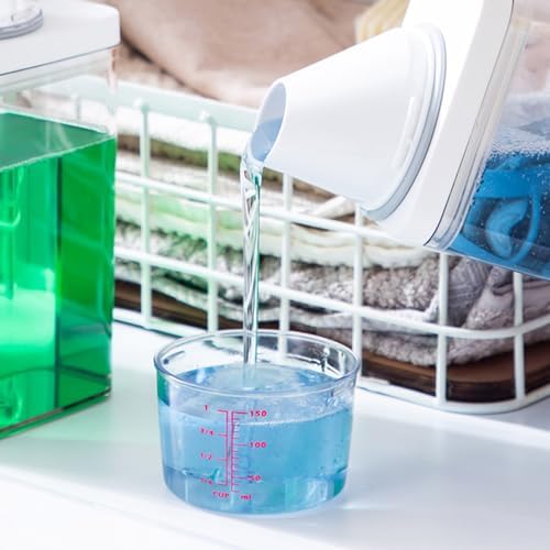 User Friendly Washing Powder Storage Bucket Laundry Detergent Dispenser with Measuring Cup Detergent Container