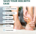 Plantar Fasciitis Heel Protector Cups - Welnove 5/8" Height Silicone Gel Heel Inserts Pads for Women Men, Heels Spur Pain Relief, Achilles Tendonitis Dry Cracked Heels Support Cushion,Size L