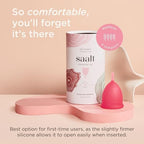 Saalt Menstrual Cup – Reusable Period Cup – Made for Comfortable, Leak-Free Protection Up to 12 Hours – BPA & Latex Free – Includes Cup & Carry Bag (Regular, Himalayan Pink)