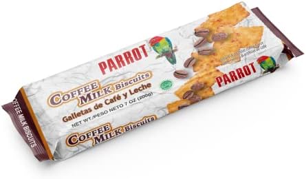 Parrot Coffee Milk Biscuits 7oz（Pack of 4）