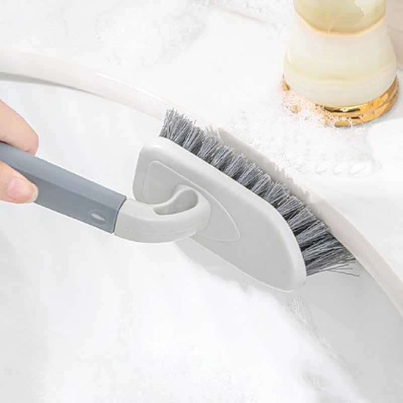Tile Floor Gap Cleaning Brush Multipurpose Window Groove Brush Convenient Household Corner Cleaning Tools for Bathroom Kitchen (Green)