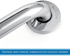Blulu 2 Set Shower Grab Bar Stainless Steel Bathroom Grab Bar Handle Anti Slip Heavy Duty Bathtub Handle Support Balance Hand Rails for Bathroom Elderly Handicap Senior Pregnant (9 Inch)
