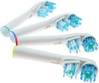 Replacement Brush Heads Compatible with Oral B- Double Clean Design, Double Clean Brush Heads, Compatible with Braun Oral-B Dual Clean Electric Toothbrush (8-Pack)