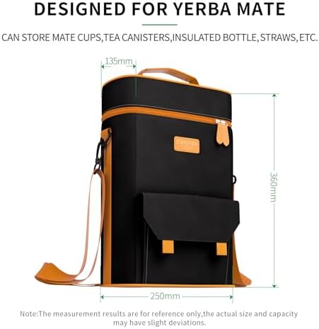 Complete Mate Kit- Modern Mate Gourd, Matero, Yerbero, Thermal Flask, Bombilla and Cleaning Brush Included - Premium Quality 304 18/8 Stainless Steel Yerba Cup Set