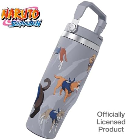 Team Liquid Naruto Kakashi Ninja Pup Tumbler with Lid, 30 Oz Water Cup, Vacuum Insulated, Anime Water Bottle, Reusable Insulated Stainless Steel tumbler for Water, Iced Tea or Coffee
