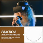 Biconvex VR Lenses, 20 Pack 25mm x 45mm Focal Length Double Convex Lens, Flanged Winged Design for DIY Virtual Reality Viewers, STEM Physics Science Projects, Clear Acrylic