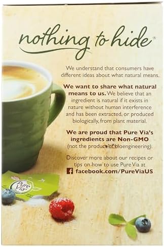Purevia, Sweetener Stevia Zero Calorie, 80 Count