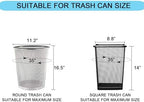 3 Gallon Small Clear Bathroom Trash Bags, Office Wastebasket Liners Garbage Bags for Restroom, Home Bins, 100 Counts