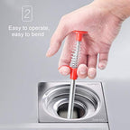 Flexible Grabber Claw Reacher Tool, Extendable Drain Clog Remove Tool With 4 Claws Bendable Hose Pickup Reaching Assist Tool for Litter Pick Home Sink Drains Toilet(SIZE:0.57m)