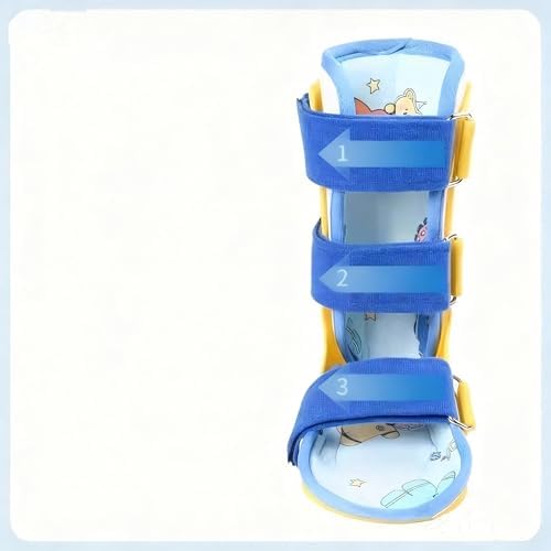 Pediatric AFO Kids Ankle Foot Brace Drop Foot Splint for Child Toddler Ankle Foot Orthosis Night Splint (Left Foot, Medium)