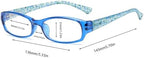 3-Pack Blue Light Blocking Reading Glasses Spring Hinge Frame Readers for Men Women,Computer Eyeglasses