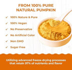 Organic Pumpkin Powder,10.58 oz, 100% Pure Sweet Pumpkin for Lattes, Baking & Smoothies | Vegan, Gluten-Free, Kosher | Easy Puree & Juice Mix-In