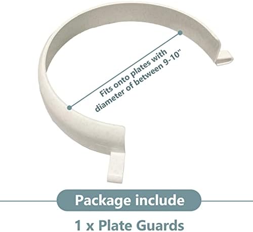 Food Plates Guard - Parkinson Patients Scooping Food Clip-On Spill Prevention Kitchen Living Eating Aid Assistant Dining Assistive for Elderly, Disabled (1)