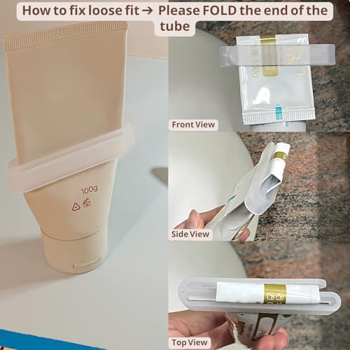 4-Pack Toothpaste Squeezer – PP Toothpaste Tube Squeezers, Toothpaste Dispenser & Tube Squeezer Tool for Bathroom, Works with Creams, Cosmetics in Tubes