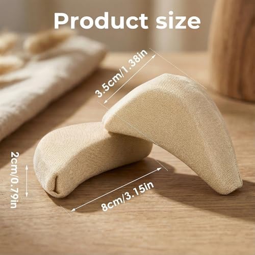 6 Pairs Soft Sponge Breathable Toe Filler Inserts Adjustable Shoe Filler Unisex Shoe Too Big Inserts Reusable Big Toe Plug Foot Brace Shoes Pad Fit Foam Cushion for High Heel Casual Sports Boot Women
