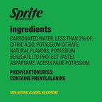 Sprite Lemon Lime Zero Sugar Soda | Diet | 7.5 fl oz | 20 Pack | Soft Drink
