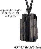 Natural Raw Crystal Necklace for Women Irregular Stone Necklaces Spiritual Gemstone Pendant with Adjustable Rope