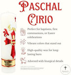 Cirios religiosos catolicos Grandes - Cirio Pascual catolico - sirios católicos Grandes - Saint Candles Prayer Candles - Our Lady of Guadalupe Religious Candle - Catholic Candle Pascuales