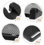 Plastic Wheelchair Footrest Thick Abs Pedal Replacement Stable Support for Leg Rest Lightweight and Portable Wheelchair Supplies for Lower Limb Mobility Users