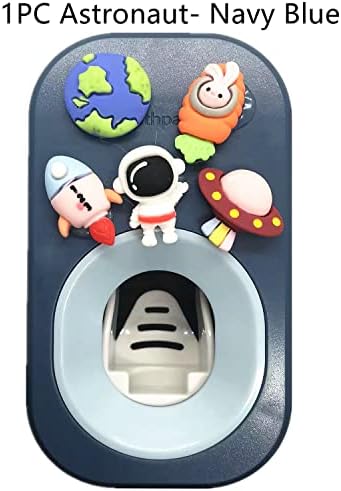 Automatic Toothpaste Dispenser Wall Mounted for Bathroom,Toothpaste Squeezer for Kids & Family Shower by Mr. Thumbs (1pc,Astronaut)