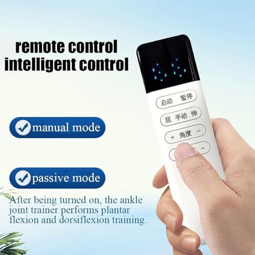 Electric Ankle Training Device, 9-Speed Angle Adjustable/Plantar Flexion (45°) + Dorsiflexion (50°), for Stiff Ankles/Foot Drop