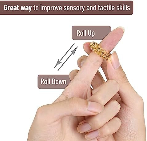 Mr. Pen- Spiky Sensory Rings, 10 Pack, Jewel Tones, Stress Relief Fidget Sensory Toys, Fidget Ring for Anxiety, Massager, Individuals with BFRB, ADHD and Attention Disorder