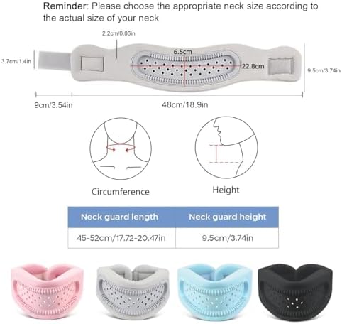Neck Brace for Pain Relief and Support, Soft Adjustable Cervical Collar Neck Traction Device, Neck Protectors Wraps Keep Vertebrae Stable and Aligned, Women Men Cervical Spine Pressure Relief (Pink)
