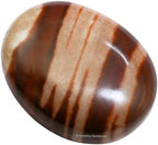 Amazing Gemstone Narmada Shiva Lingam Crystals and Healing Stones - Large Palm Stone Crystals Piedra - Crystal for Good Luck, Positive Energy, Meditation - Unique Stocking Stuffers Gifts for Women