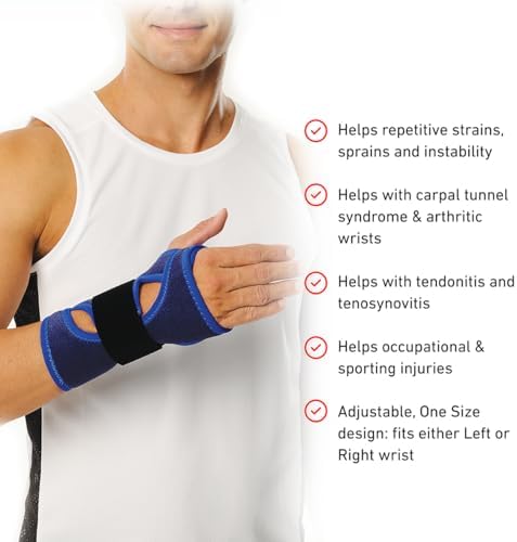 Neo-G Universal Fit Wrist Brace - Wrist Support Brace for Carpal Tunnel Syndrome, Arthritic Wrists, Wrist Injuries, Tendonitis, Weak Wrists. Left or Right - Class 1 Medical Device