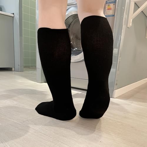 Diabetic Socks Extra Width Non Binding 3 Pairs Bariatric Sock Men Women Neuropathy Hospital Swollen Socks