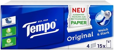 Tempo Tissues 15 Pack (15x10 Tissues)