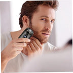 Mini Shaver Mini Electric Shaver, Portable Travel with Digital Display, Rechargeable & Washable for Men