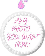 Custom Cake Topper Edible Personalized PRE CUT Your Own Image Birthday 6'' inch Customize Round Circle