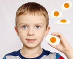 Fruidles Large Fried Egg Gummy Omelet Candy, Delicious Fruit Flavors Gummies (Half-Pound)