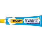 Mittelscharfer Delikatess Senf Medium Hot German Mustard - 3 x 100 ml - Thomy - Germany