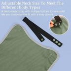 Adult Bibs-3 Pcs Washable Clothing Protector with Upgraded Crumb Catcher