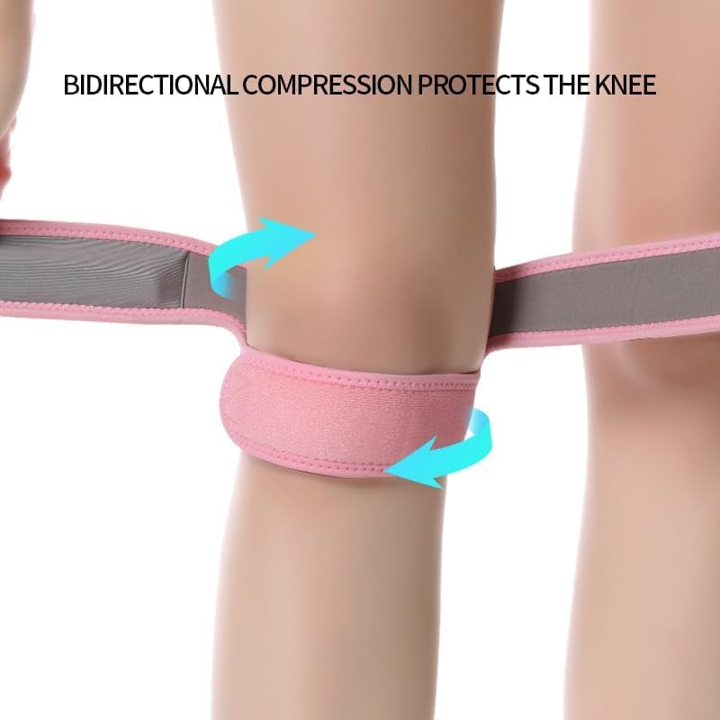Knee braces for Women and Men Knee Compression Sleeve Patellar Knee Support Strap Basketball Running Hiking