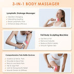 4-in-1 Body Sculpting Machine - Lymphatic Drainage Massager - Anit Cellulite Massage Tool Help Reduce Stretch Marks & Cellulite & Fat, Pain Relife Devices for Body (Belly, Legs, Arms, Butt, Low Back)