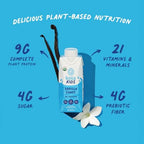 Koia Kids Plant Based Protein Shake, Vanilla, Ready to Drink, 9g Protein, 4g Low Sugar, 4g Fiber, 21 Vitamins & Minerals, Dairy-Free, Allergen-Free, Organic, Non-GMO, 8 Fl Oz (Pack of 12)