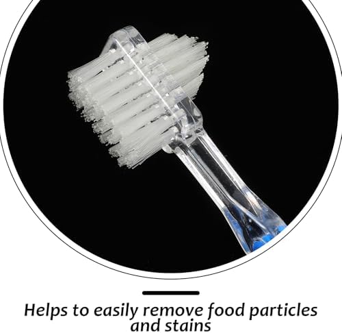 3pcs Transparent Tooth Brush Double-Sided Toothbrush for Teeth Cleaning, Ergonomic Non-Slip Handle, Soft Nylon Bristles for Gentle and Oral Care