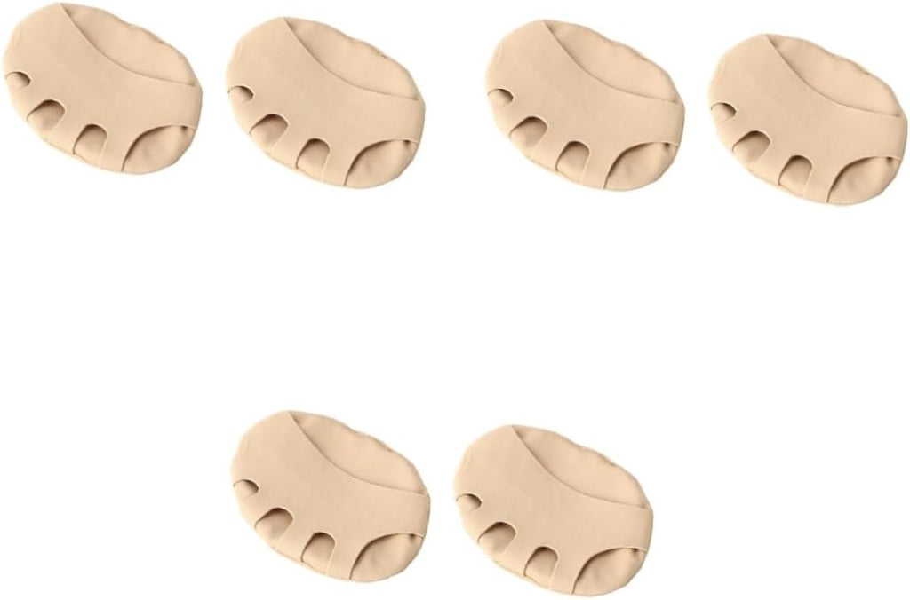 FRCOLOR 3pairs High Elasticity Soft Forefoot Cushion Pads for and Comfort - and -Friction Design Fits Shoes Including Heels Flats and Mules