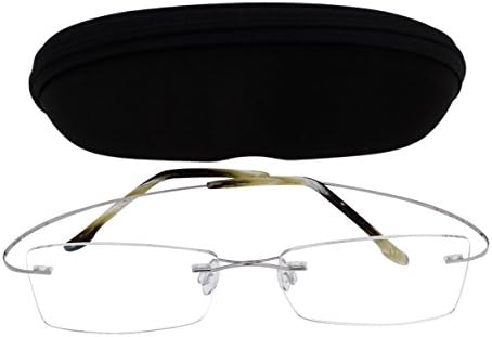 Titanium Frame Rimless Reading Glasses in 24 Strengths and 5 Colors