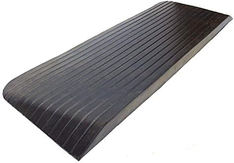 RTR03, Solid Rubber Power Wheelchair Scooter Threshold Ramp (43"x16"x2") 1 Ramp